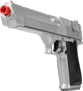 Pistola Airsoft Desert Eagle Silver V30 Spring 6mm