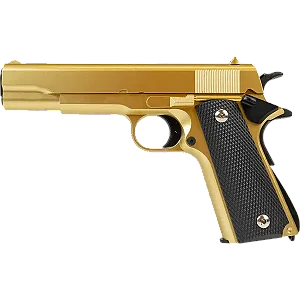 Pistola Airsoft 1911 V14 Gold Spring 6mm - Full Metal