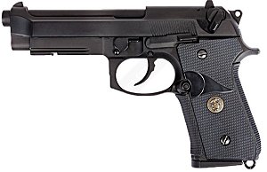 Pistola Airsoft M9A1 Black WE GBB 6mm - Full Metal