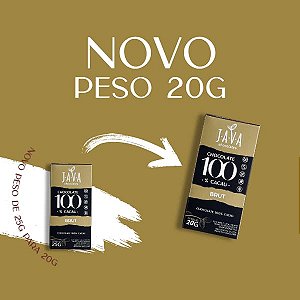 Chocolate 100% Cacau BRUT – Display com 5 ou 10 tabletes de 20g - NOVO PESO