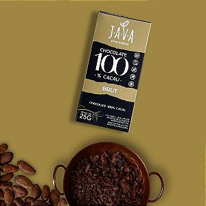 Chocolate 100% Cacau BRUT – Display com 5 ou 10  tabletes de 25g