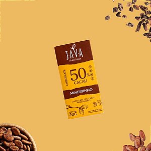 Chocolate 50% cacau Mineirinho - Display com 5 ou 10 tabletes de 20g - NOVO PESO