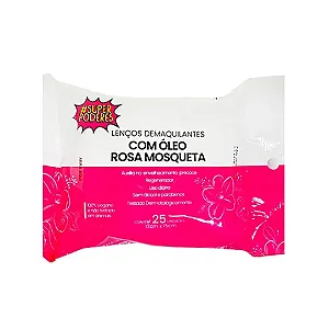 Lenço Demaquilante Rosa Mosqueta Super Poderes