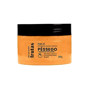 Esfoliante Corpo e Rosto Pessego e Karite Poran 240g