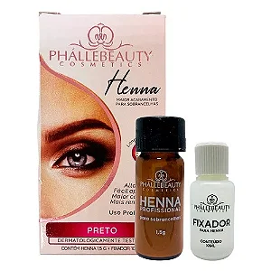Henna Phallebeauty - Cor Preto