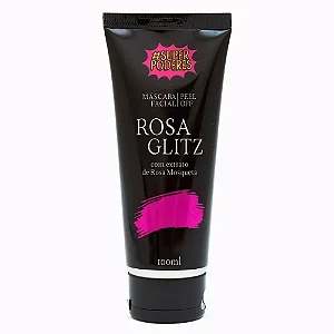 Máscara Facial Peel Off Rosa Glitz 100ml Super Poderes