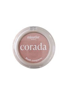 Blush Compacto Corada Cor 01 - Miss Rôse