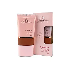 Base Matte Alta Cobertura Phallebeauty - Cor 08