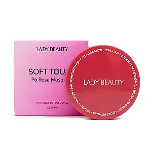 Pó Solto Rosa Mosqueta Soft Touch Lady Beauty 12g