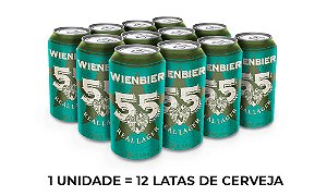 Cerveja Wienbier 55 Real Lager 350ml - Pack de 12 Latas