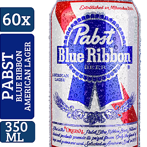 Kit Cerveja Pabst Blue Ribbon 350ml - 60 unidades