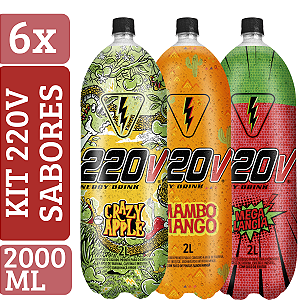 Energético 220V Kit Sabores 2L - 6 unidades