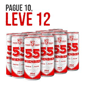 Cerveja Wienbier 55 Pilsen 350ml - Edição Ilimitada - Compre 10 Leve 12!!!