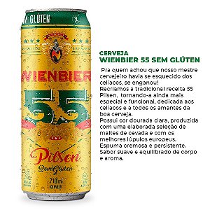 Cerveja Wienbier 55 Pilsen Sem Glúten 710ml