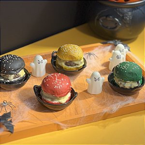 Mini Sanduíche - Halloween - Cheeseburguer