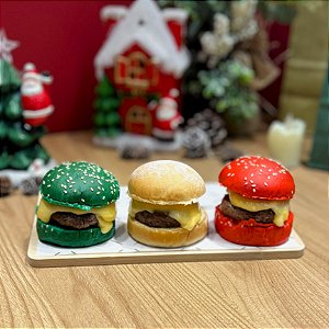 Mini Sanduíche - Cheeseburguer - Natal