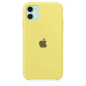 Case Capinha Amarelo Limão para iPhone 11 de Silicone - 5FQ1ON4V3