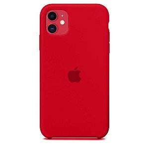 Case Capinha Vermelha para iPhone 11 de Silicone - 5SD6Y2010