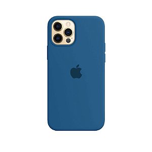Case Capinha Azul Holandês para iPhone 12 e 12 Pro de Silicone - EJUJSMDB3