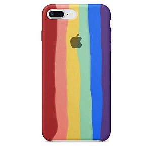 Case Capinha Pride Arco-Íris 2 para iPhone 7 Plus e 8 Plus de Silicone - 2B6AP41MJ