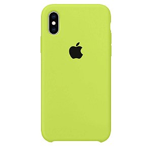 Case Capinha Verde Neon para iPhone X e XS de Silicone - NIYV1I20J