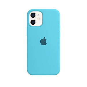 Case Capinha Azul Piscina para iPhone 12 Mini de Silicone - F2L9RN5B2