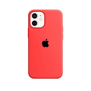 Case Capinha Rosa Neon para iPhone 12 Mini de Silicone - O0GFLIGOC