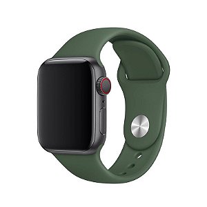 Pulseira Verde Floresta para Apple Watch Serie (1/2/3/4/5/6/SE) de Silicone - 8XLK0KVBN
