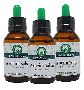 3 Extratos de Aroeira Salsa - 60ml