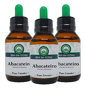 3 Extratos de Abacateiro - 60ml  (Tintura Mãe)