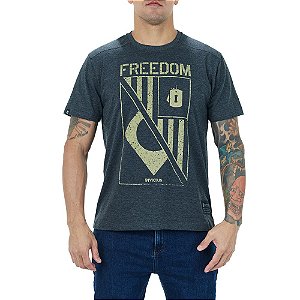 INVICTUS T-SHIRT FREEDOM FLAG CINZA MESCLA G