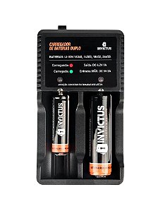 INVICTUS CARREGADOR DE BATERIA ENTERPRISE DUPLO LITIO