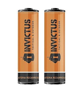 BATERIA RECARREGAVEL INVICTUS 14500 (KIT COM 2 UN)