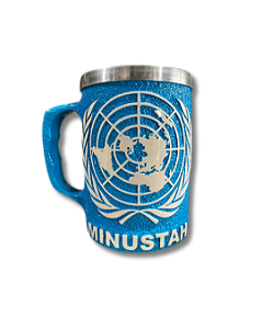 CANECA DE ALUMINIO MINUSTAH - AZUL