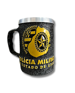 CANECA DE ALUMINIO PMGO - DOURADA