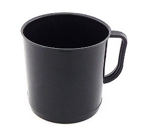 CANECO DE PLÁSTICO PRETO
