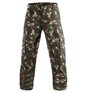 CALÇA TÁTICA 6 BOLSOS FOX BOY CAMUFLADO EXÉRCITO