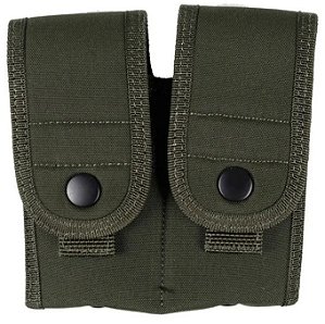 PORTA CARREGADOR DUPLO DE PISTOLA VERDE EB