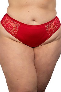 Calça Plus Size Fio Duplo Detalhe em Renda - Sandra 1484