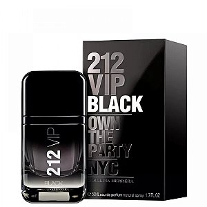 212 VIP BLACK de CAROLINA HERRERA MASCULINO Eau de Parfum  -  50ml