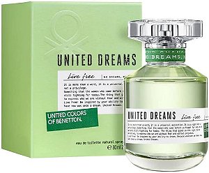 UNITED DREAMS LIVE FREE BENETTON FEMININO Eau de Toilette  -  80ml