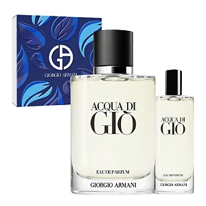 KIT COFFRET ACQUA DI GIO by GIORGIO ARMANI MASCULINO Eau de Parfum - 100ml + 15ml