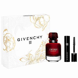 KIT COFFRET L'INTERDIT ROUGE de GIVENCHY FEMININO Eau de Parfum - EDP 50ml + MASCARA 24H VOLUME 4g