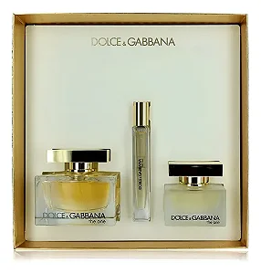 KIT COFFRET DOLCE & GABBANA THE ONE FEMININO Eau de Parfum - EDP 75ml + Travel Spray EDP 10ml + Hair Mist 30ml