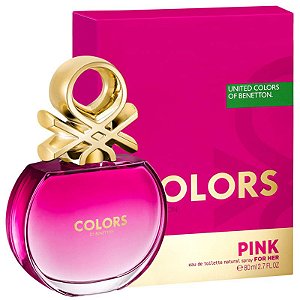 BENETTON COLORS PINK FEMININO Eau de Toilette   -   80ml