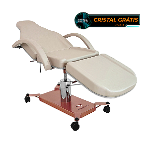 Maca Hidráulica para Estética Profissional - PEM 10 - Com Estrutura Rose Gold