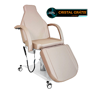 Maca Hidráulica para Estética com Encosto Elétrico e Giro de 360° - PEM 10 Electric