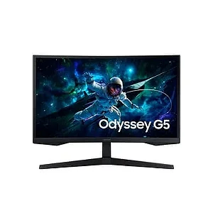 Monitor Gamer Samsung Odyssey G3 27” FuLL HD, 180Hz, 1ms, HDMI, Freesync, Tela Plana, Painel Va, Has, Dp, Preto