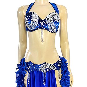 [Encomenda 45 Dias] Top e Cinto Plus Size Dança do Ventre Rico