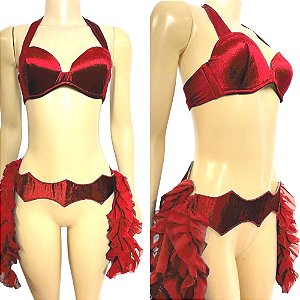 [Encomenda 30 Dias] Dança do Ventre Top e Cinto p/ Bordar Plus Size